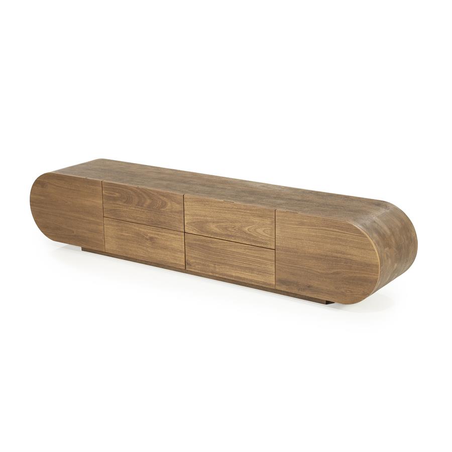TV-meubel King - Bruin - 210 x 43 cm - Afbeelding 11