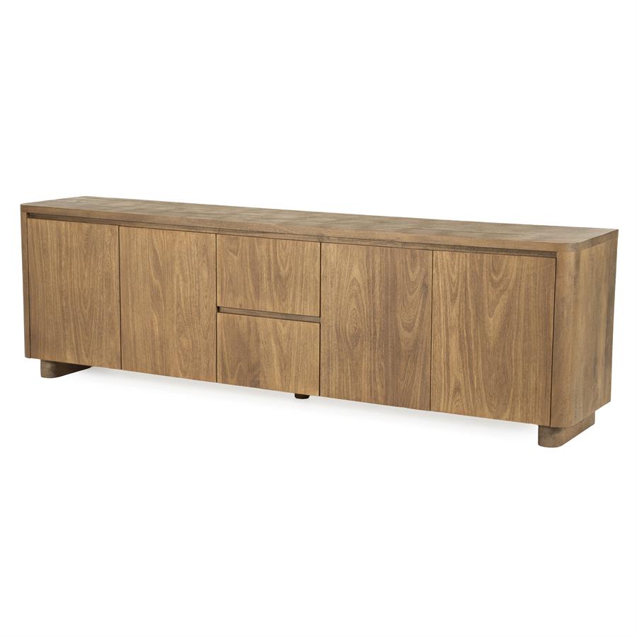 TV-meubel Edward - Bruin - 200 x 61 cm - Afbeelding 2