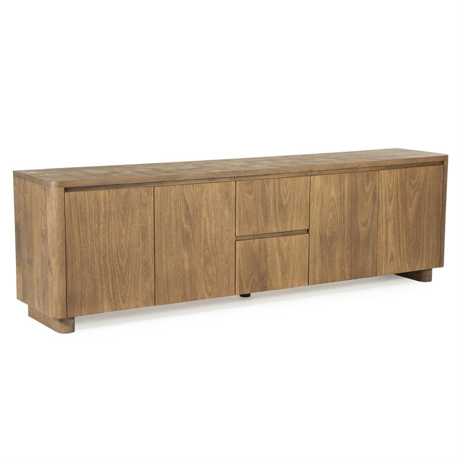 TV-meubel Edward - Bruin - 200 x 61 cm - Afbeelding 5