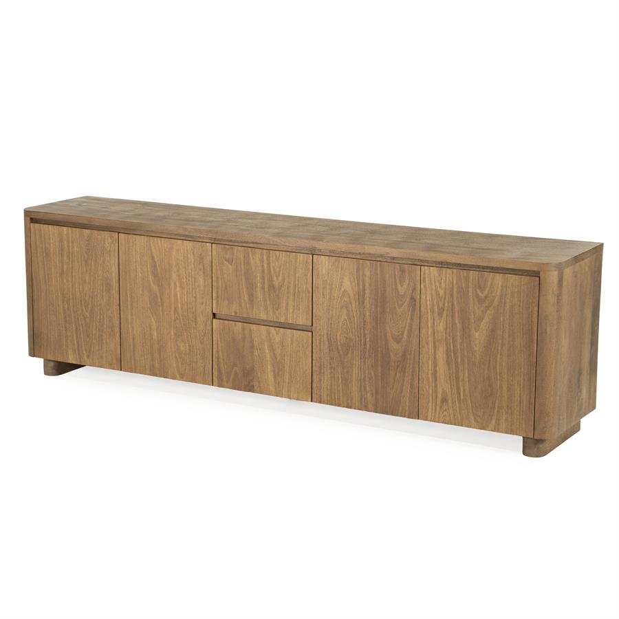 TV-meubel Edward - Bruin - 200 x 61 cm - Afbeelding 12