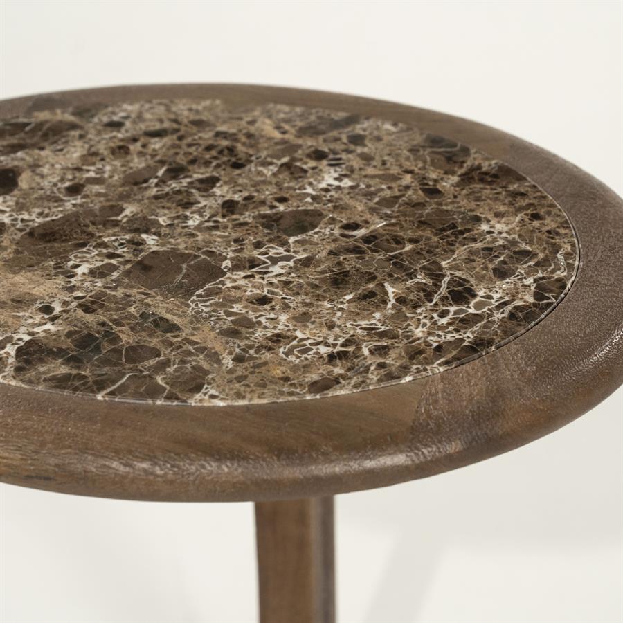 Bijzettafel Vito - Bruin - 37 x 43 cm - Afbeelding 4