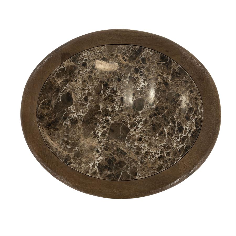 Bijzettafel Vito - Bruin - 37 x 43 cm - Afbeelding 6