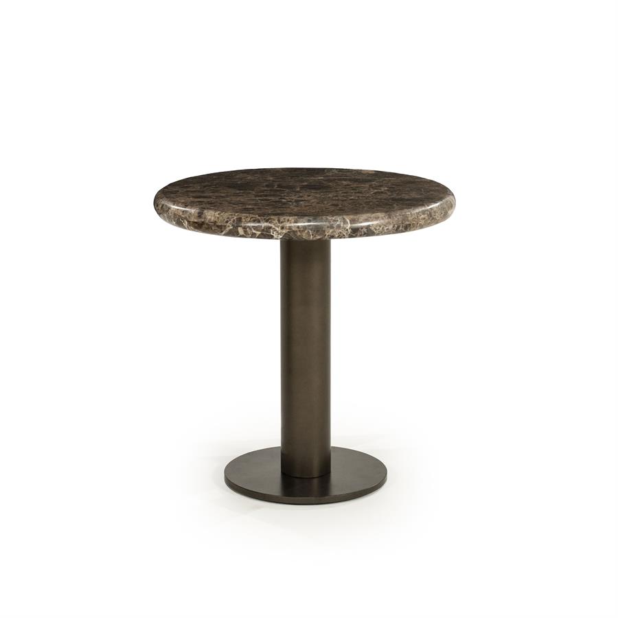 Bijzettafel Luigi - Bruin - Ø 45 cm