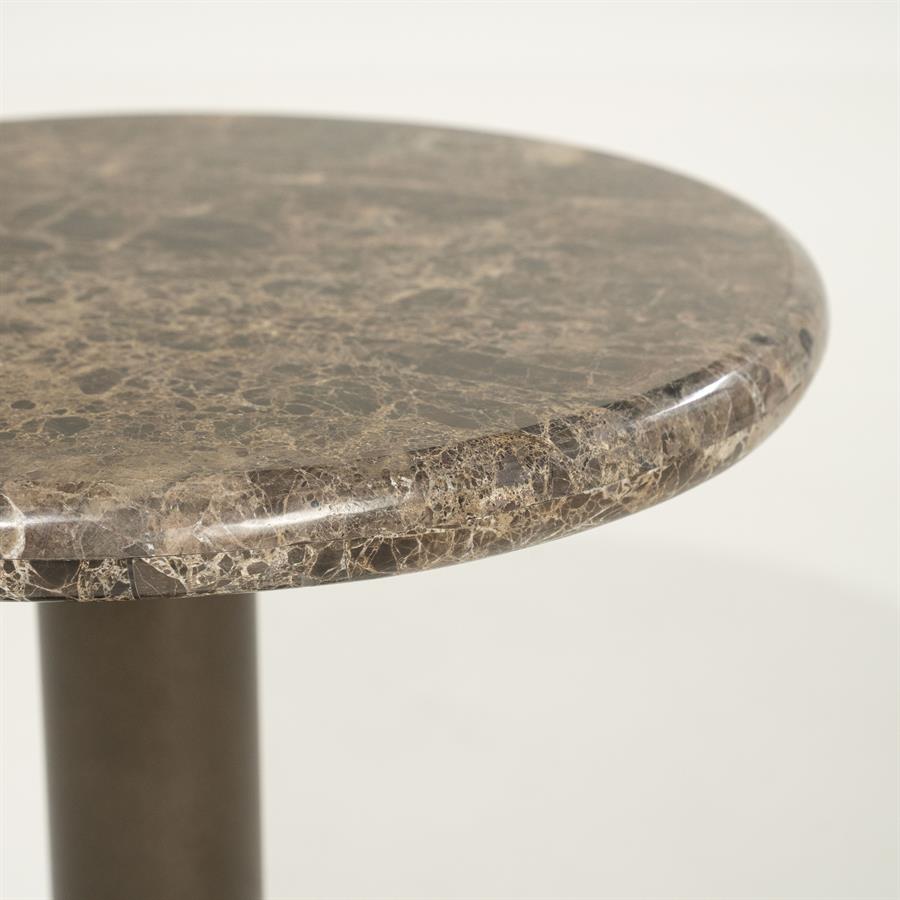 Bijzettafel Luigi - Bruin - Ø 45 cm - Afbeelding 2