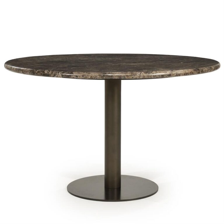 96516 Eettafel Luigi - Bruin - Ø 127 cm
