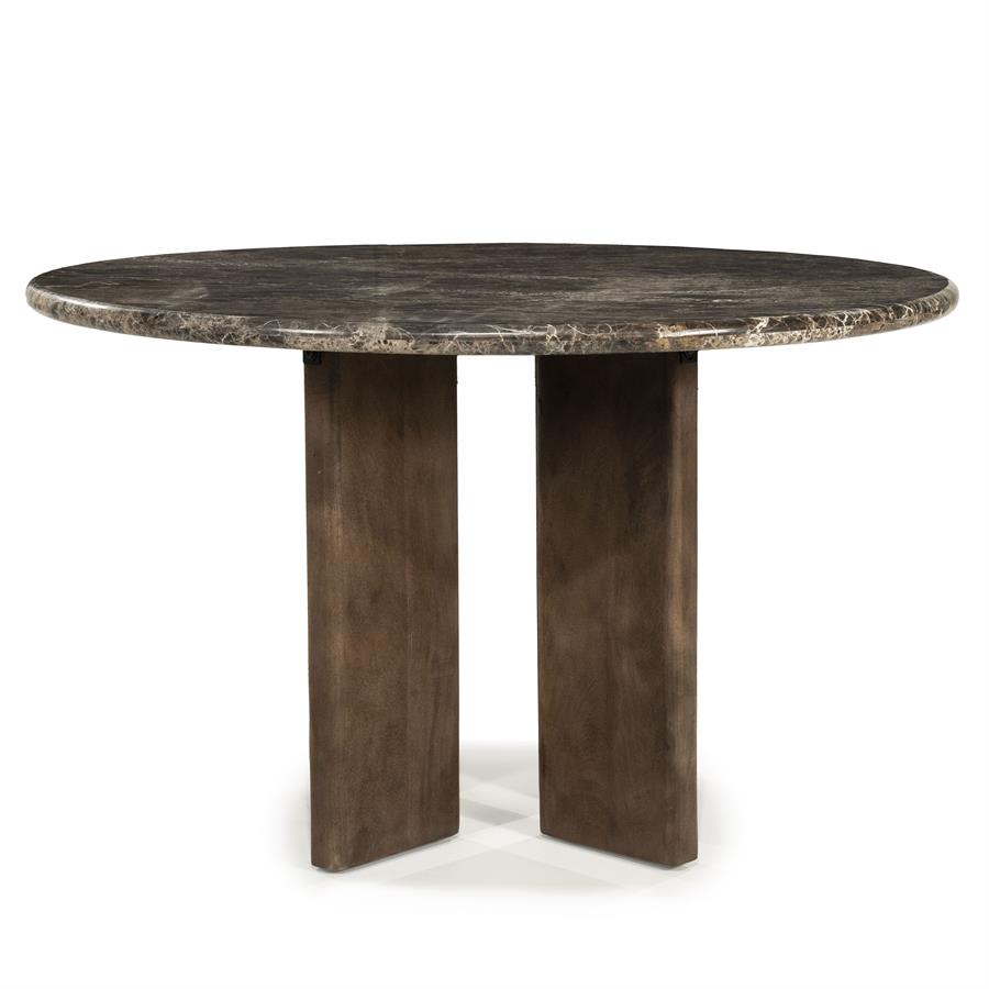 Eettafel Lando - Bruin - Ø 127 cm