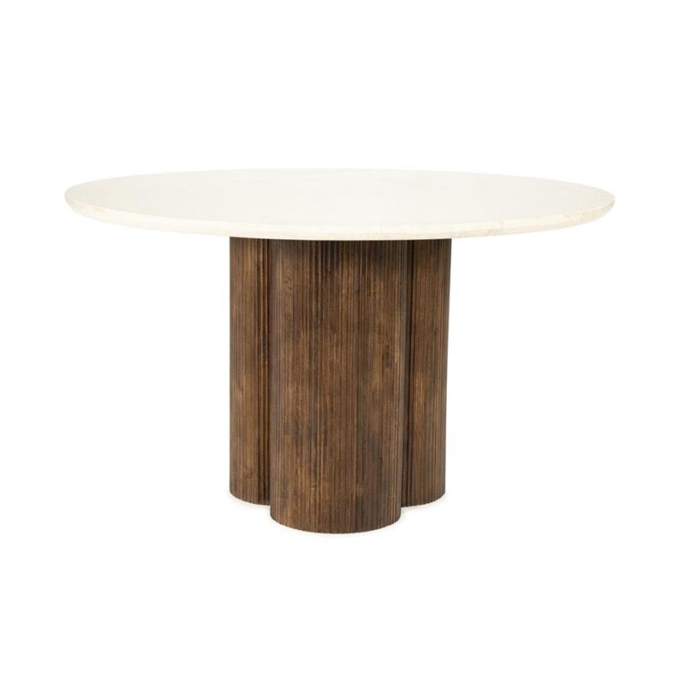 96566 Eettafel Xanni - Bruin - Ø 130 cm