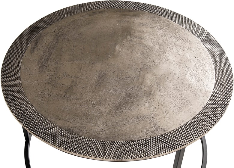Sochi bijzettafel set van 2, Nickel antique - Afbeelding 2