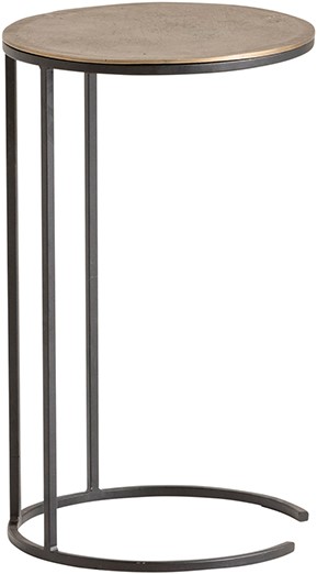 Monocle laptoptafel, Brass antique