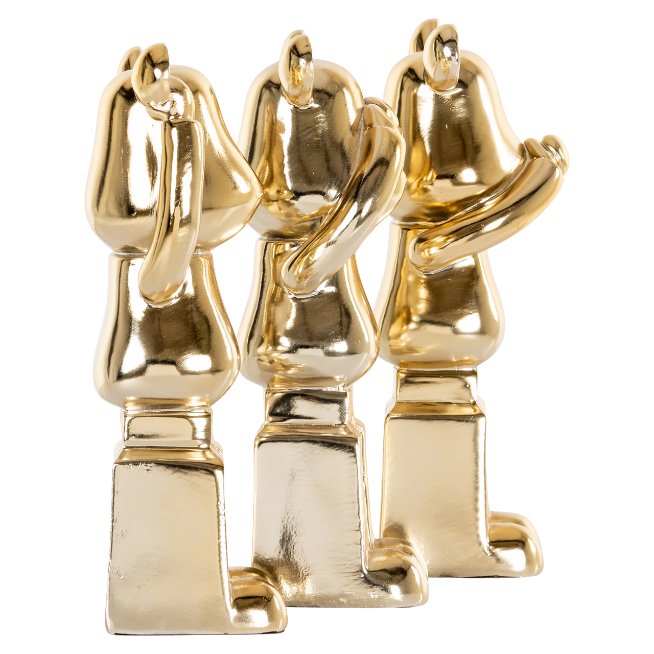 Decoratief object Berna gold (Set of 3) - Afbeelding 3