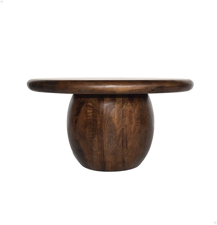 Salontafel Ø75, Mango Brown Walnut