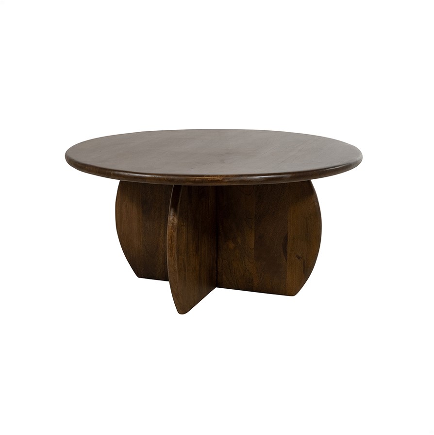 Salontafel Ø80, Mango Brown Walnut