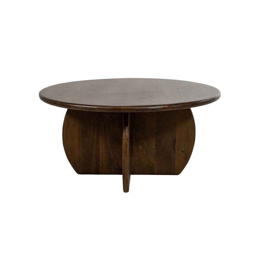 Salontafel Ø80, Mango Brown Walnut - Afbeelding 2