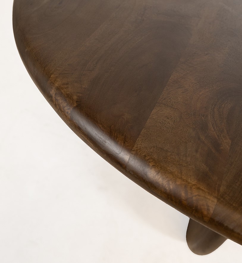 Salontafel Ø80, Mango Brown Walnut - Afbeelding 3