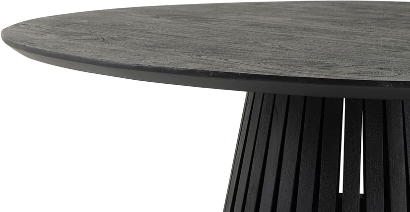 Eetkamertafel Ø120, Acacia Black - Afbeelding 3