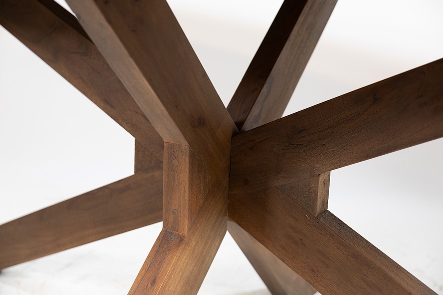 Eetkamertafel 240, Acacia Marron Brown - Afbeelding 4