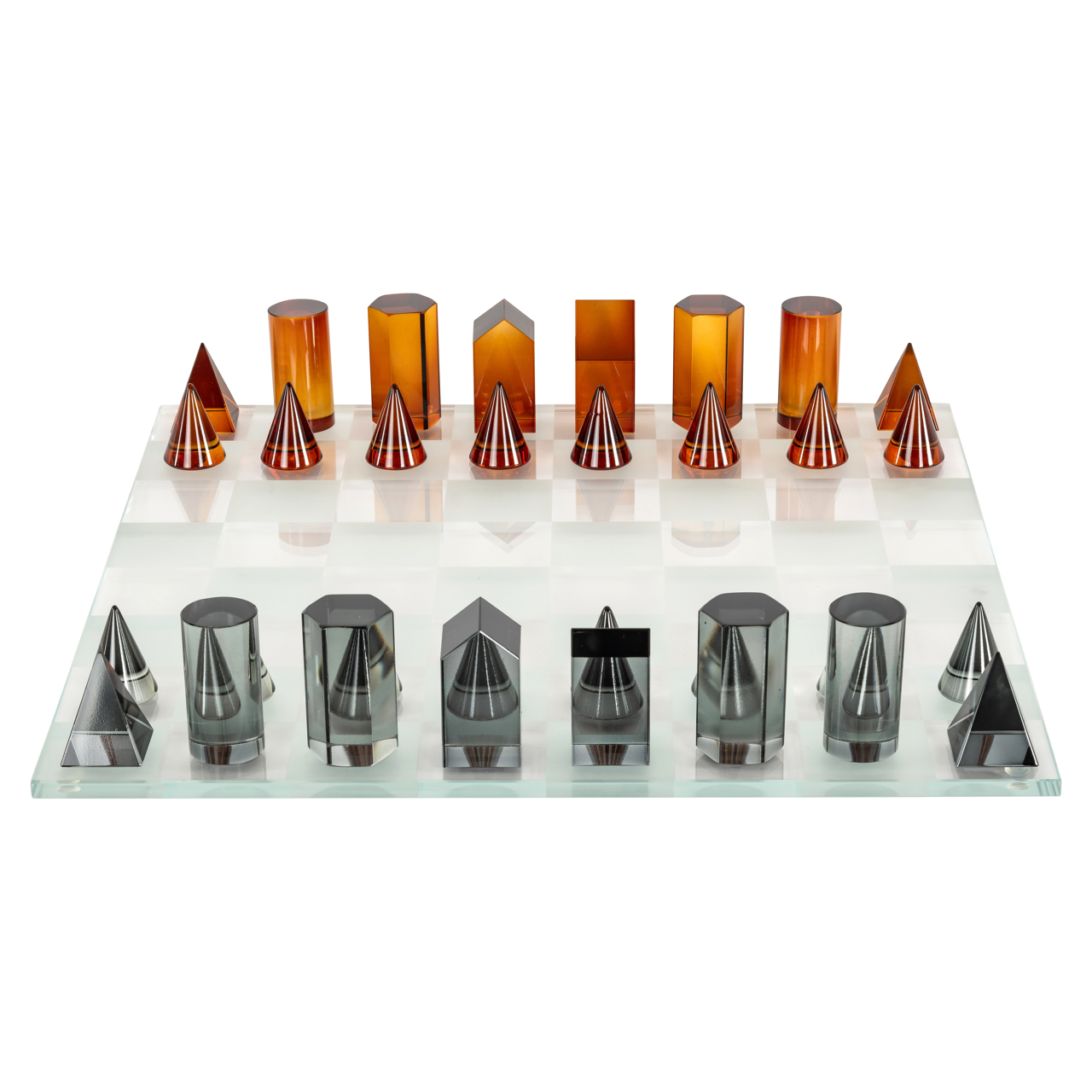 Decoratief spel Zyenna brown chessboard - Afbeelding 2