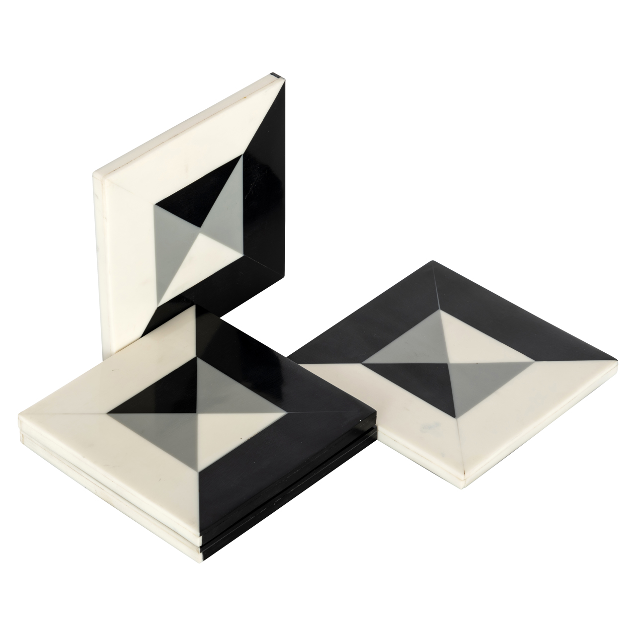 Wijn- en baraccessoires Louel black Set of 4 coasters