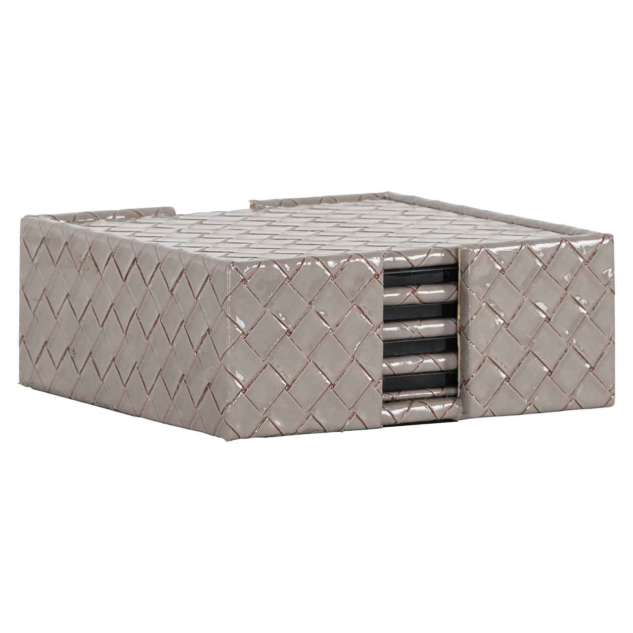 Wijn- en baraccessoires Vivi grey Set of 4 coasters