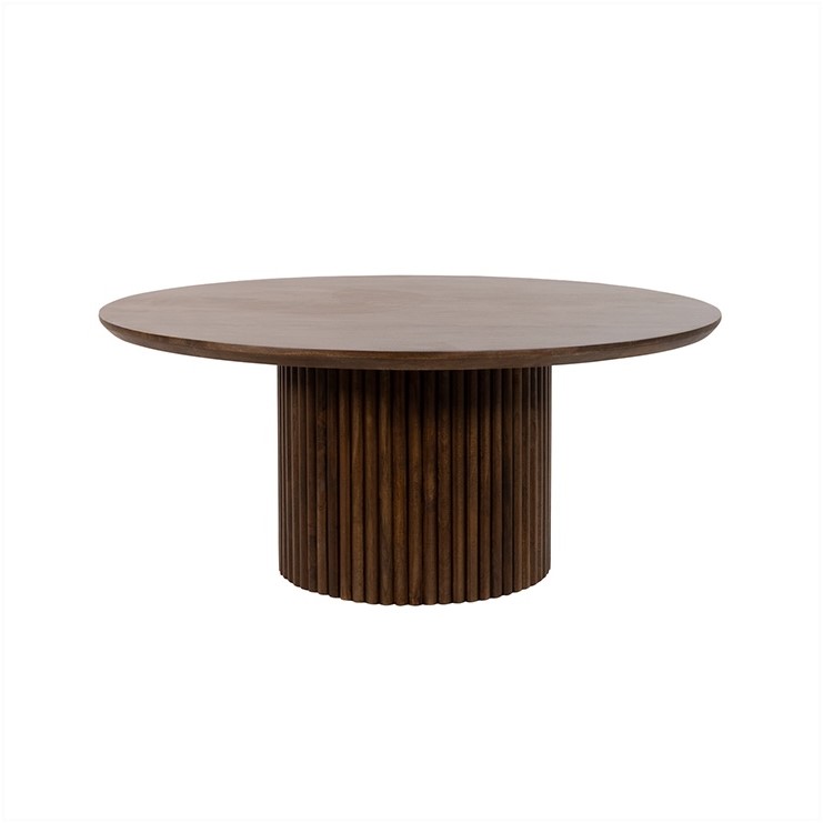 Salontafel Ø90, Mango Brown Walnut