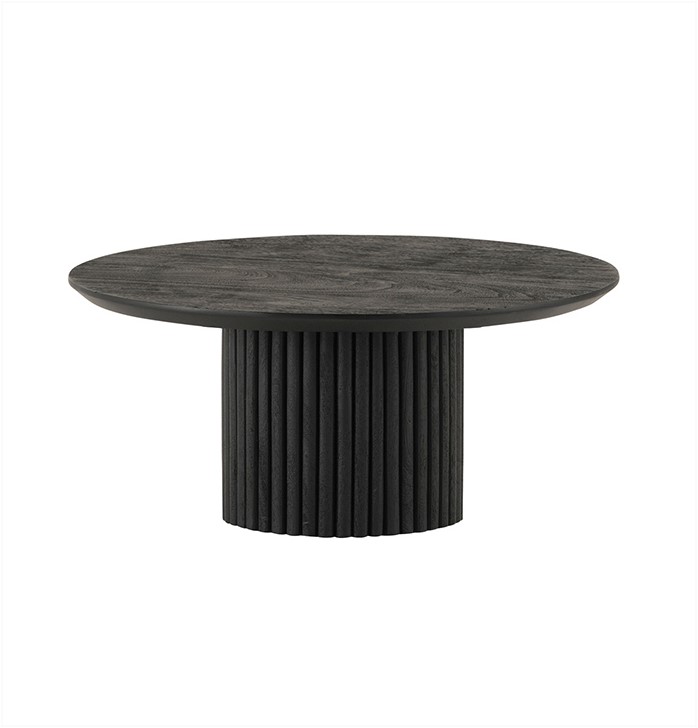 Salontafel Ø90, Acacia Black
