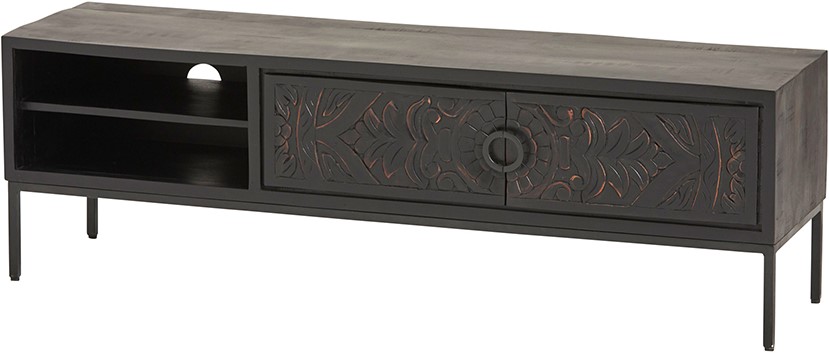 TV dressoir 160 met 2 deuren en 2 open vakken (VSL)