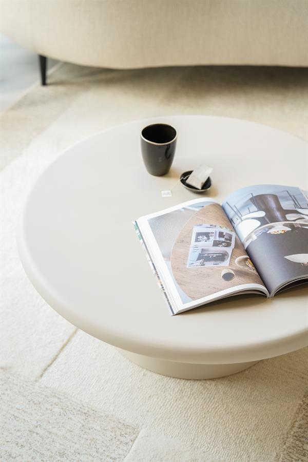 Salontafel Jade - Zand - Ø 80 cm - Afbeelding 6