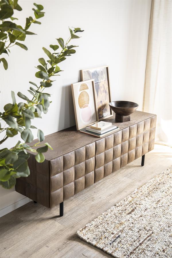 TV-meubel Felix - Bruin - 162 x 54 cm - Afbeelding 14
