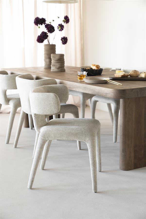 Eetkamerstoel Dave - Taupe - Porto - Afbeelding 16