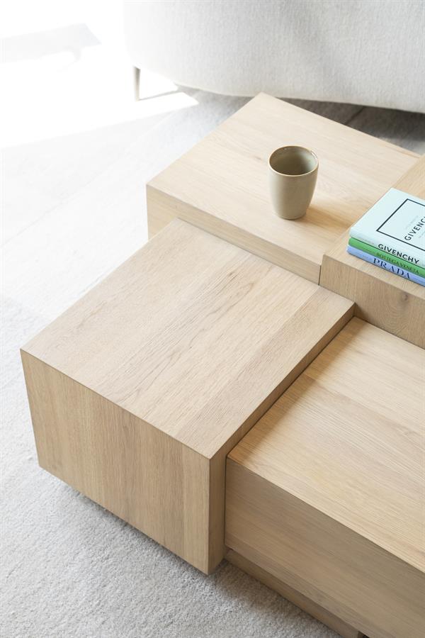 Salontafel Quinten Vierkant - 80 cm - Afbeelding 11