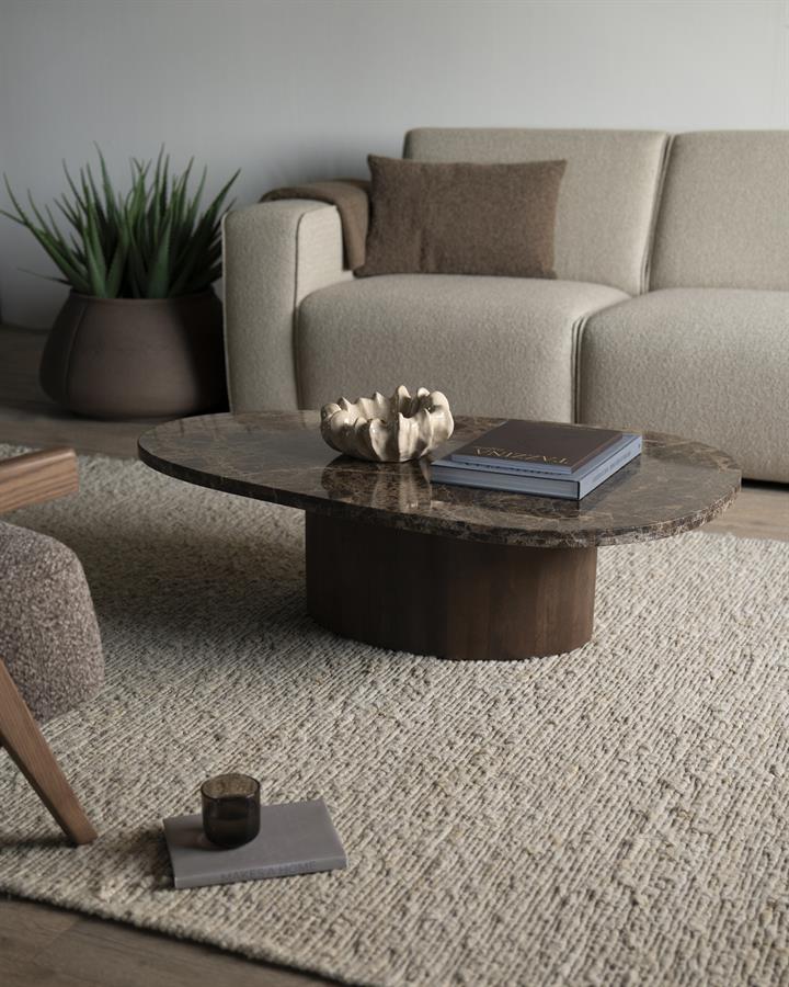 Salontafel Bradley - Bruin - 75 x 120 cm - Afbeelding 10