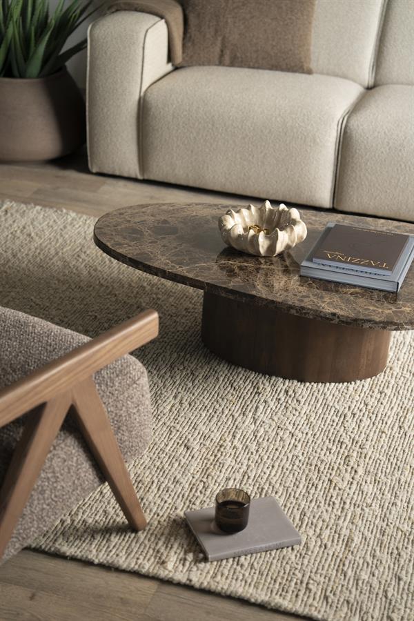 Salontafel Bradley - Bruin - 75 x 120 cm - Afbeelding 11
