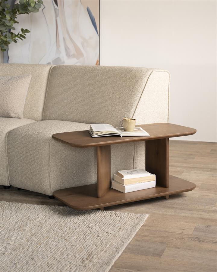 Bijzettafel Ty - Bruin - 40 x 90 cm - Afbeelding 9