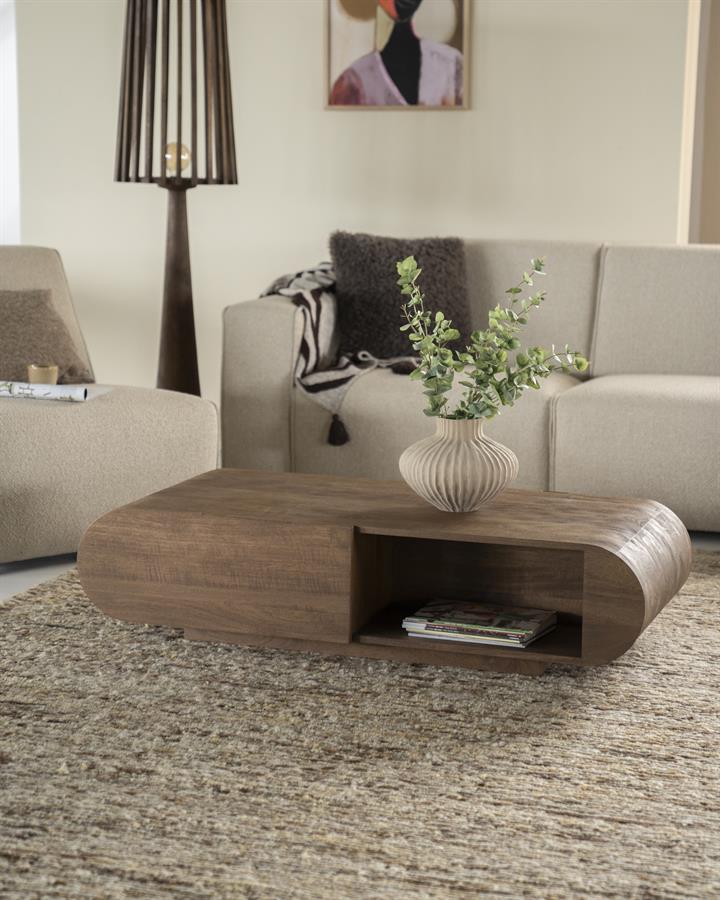 Salontafel King - Bruin - 60 x 130 cm - Afbeelding 15