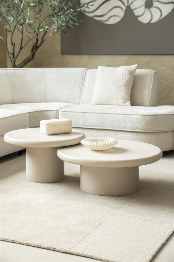 Salontafel Jade - Zand - Ø 80 cm - Afbeelding 8
