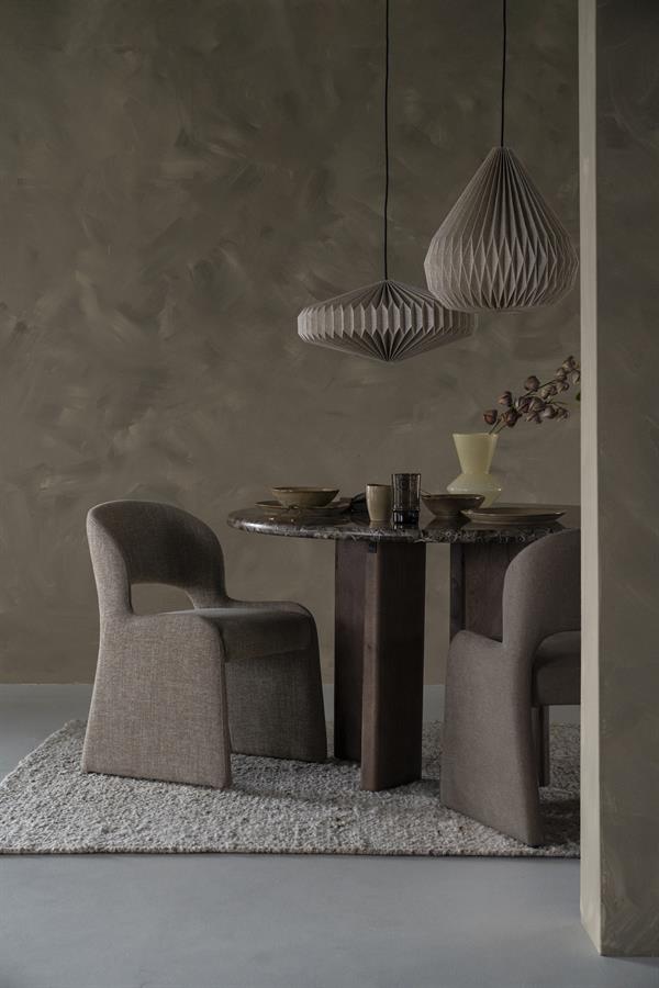 Eettafel Lando - Bruin - Ø 127 cm - Afbeelding 6
