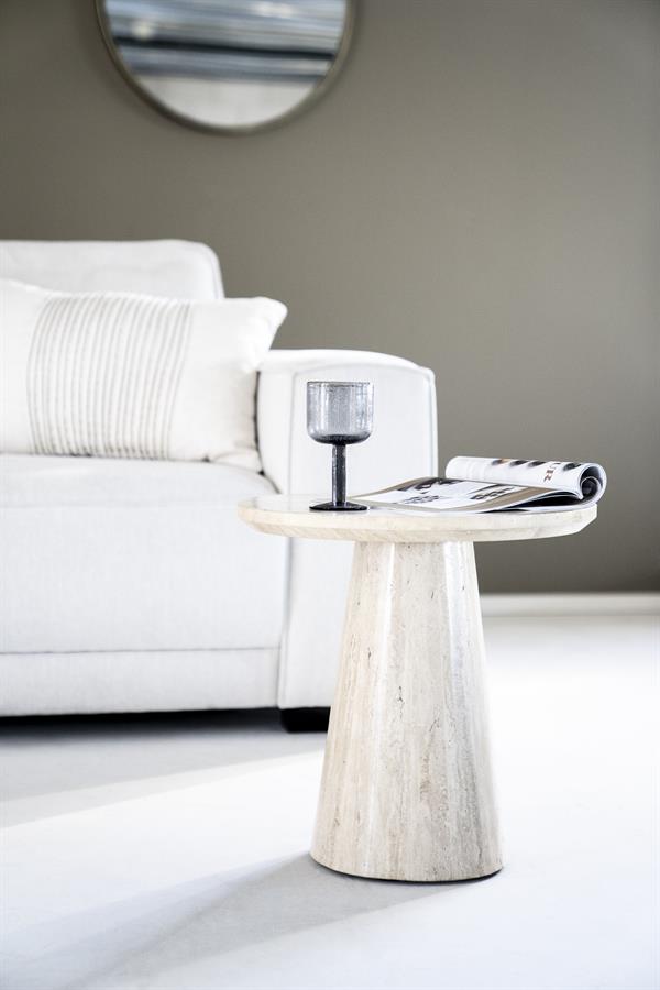 Bijzettafel Aime - Beige - Ø 45 cm - Afbeelding 4