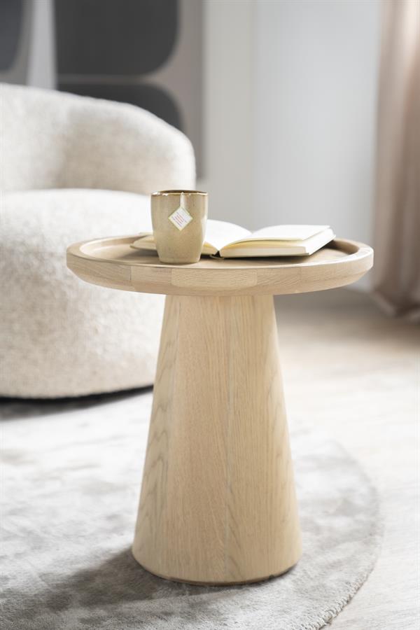 Bijzettafel Leia - Naturel - Ø 46 cm - Afbeelding 7