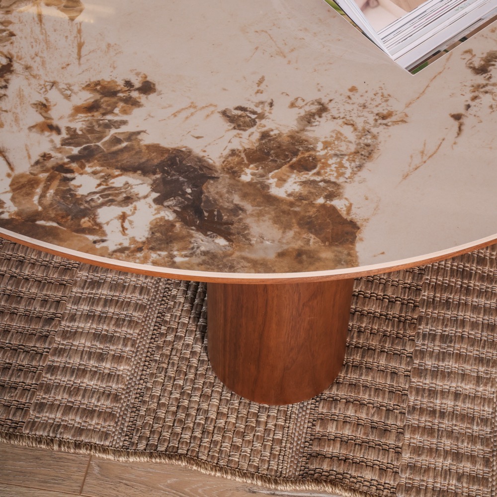 Salontafel Lunor organisch walnoot - Afbeelding 4