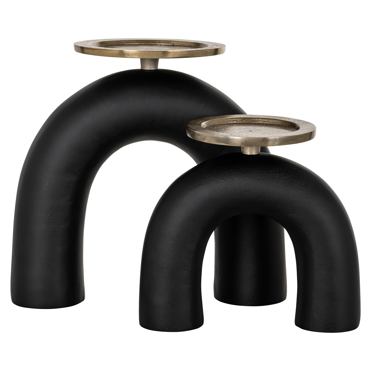 Kandelaar Livi black/gold large - Afbeelding 4