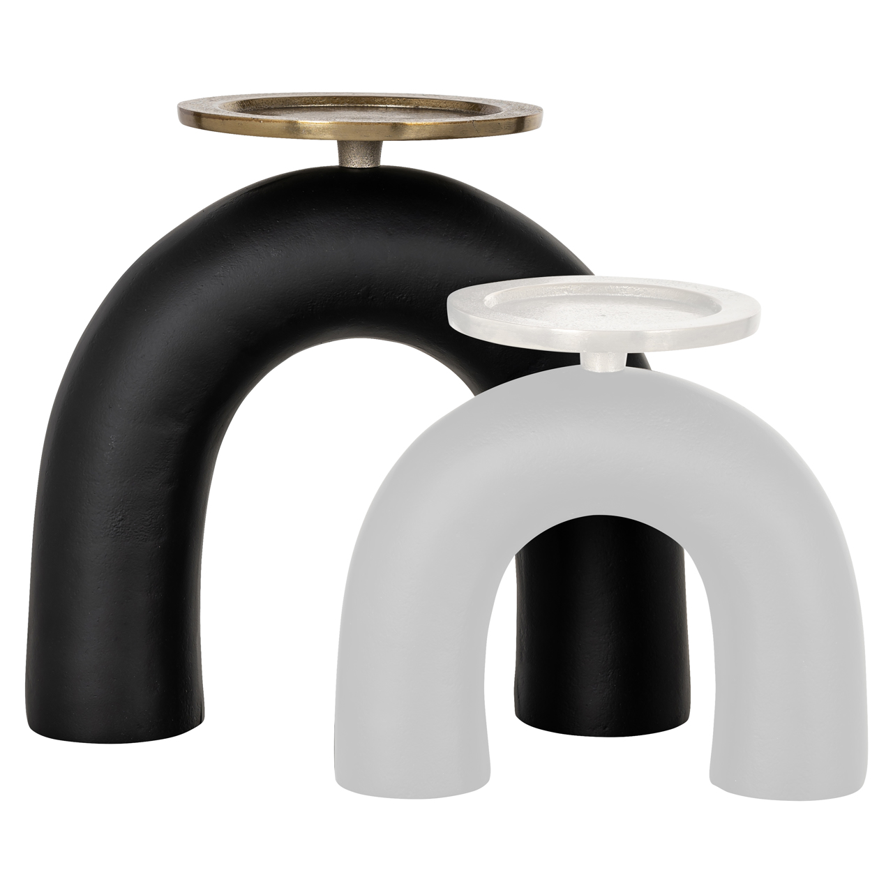 Kandelaar Livi black/gold large - Afbeelding 5