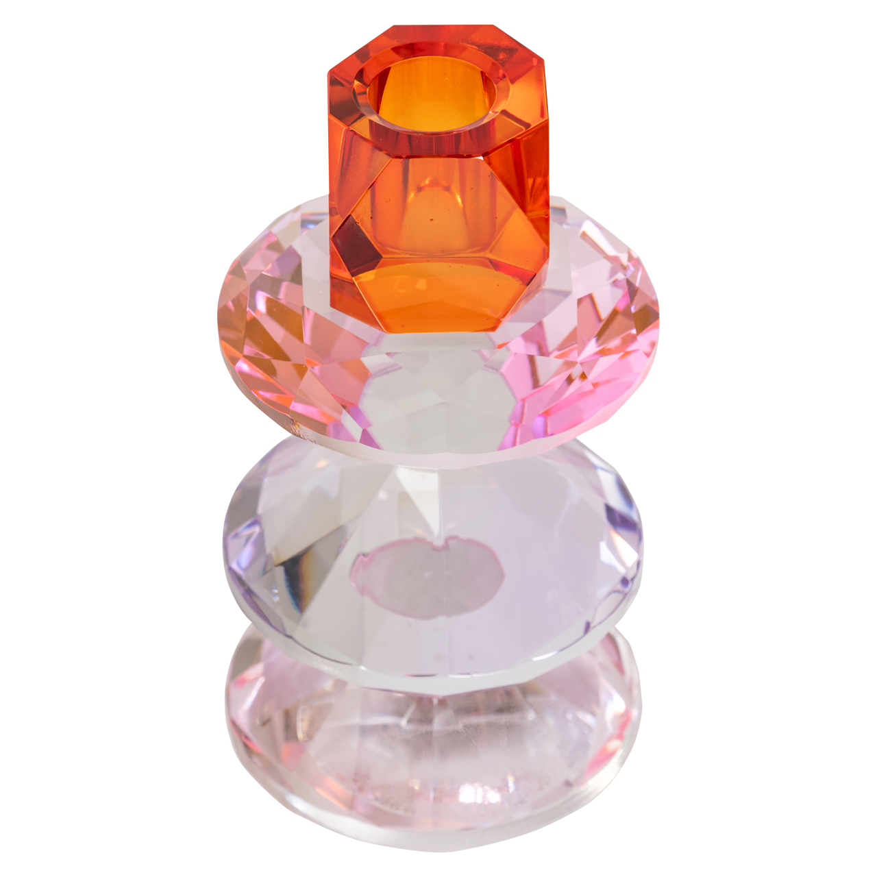 Kandelaar Yalena pink large - Afbeelding 2