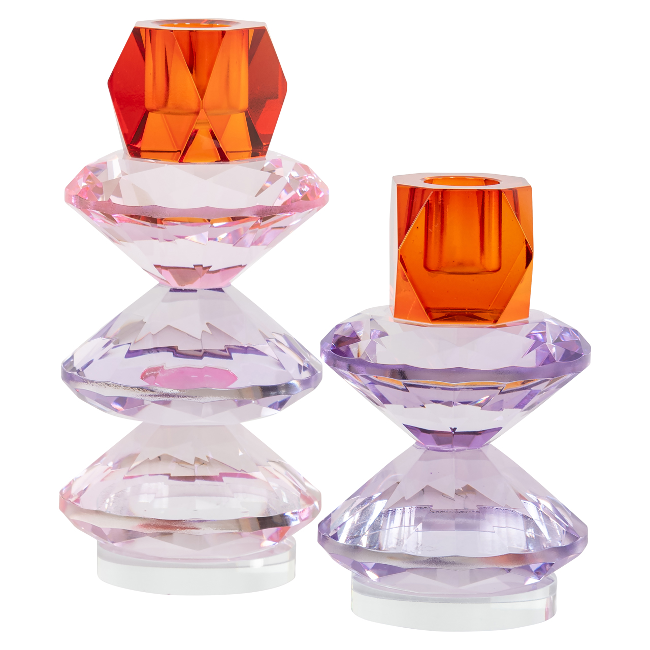 Kandelaar Yalena pink large - Afbeelding 3