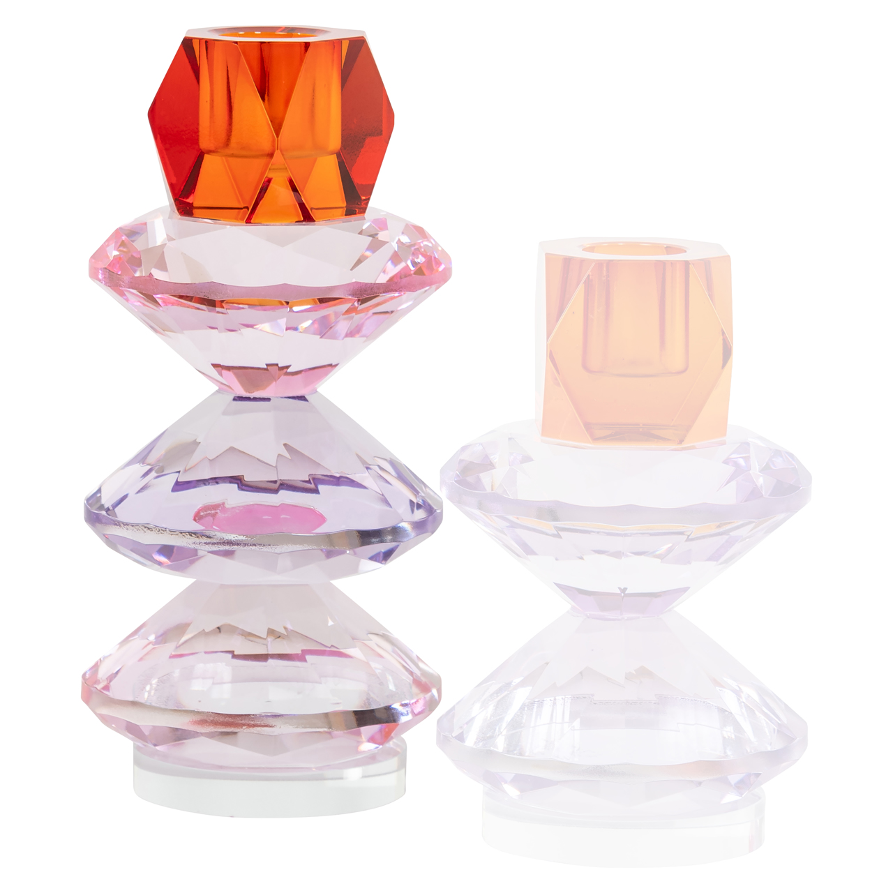 Kandelaar Yalena pink large - Afbeelding 4