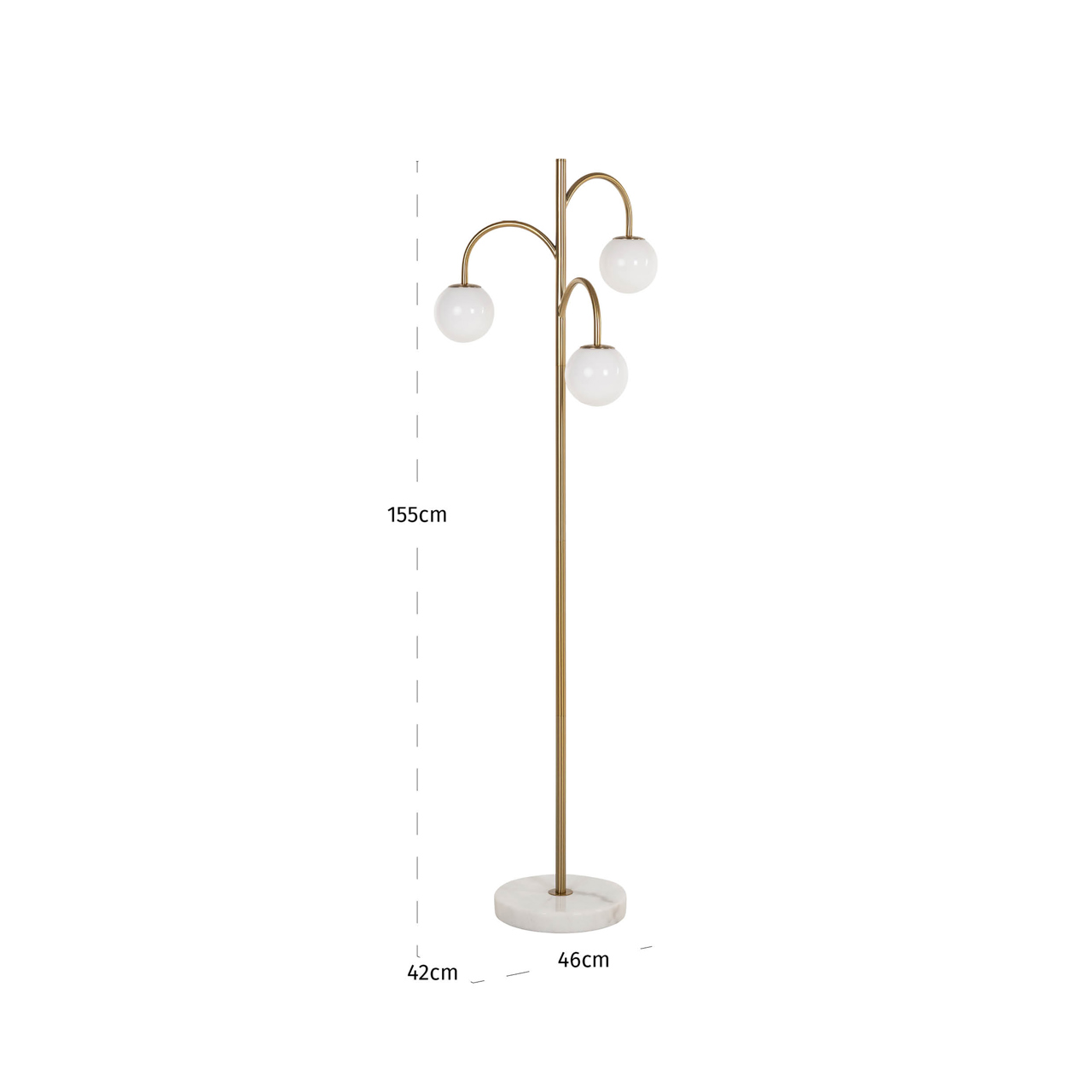 Vloerlamp Janou gold - Afbeelding 4