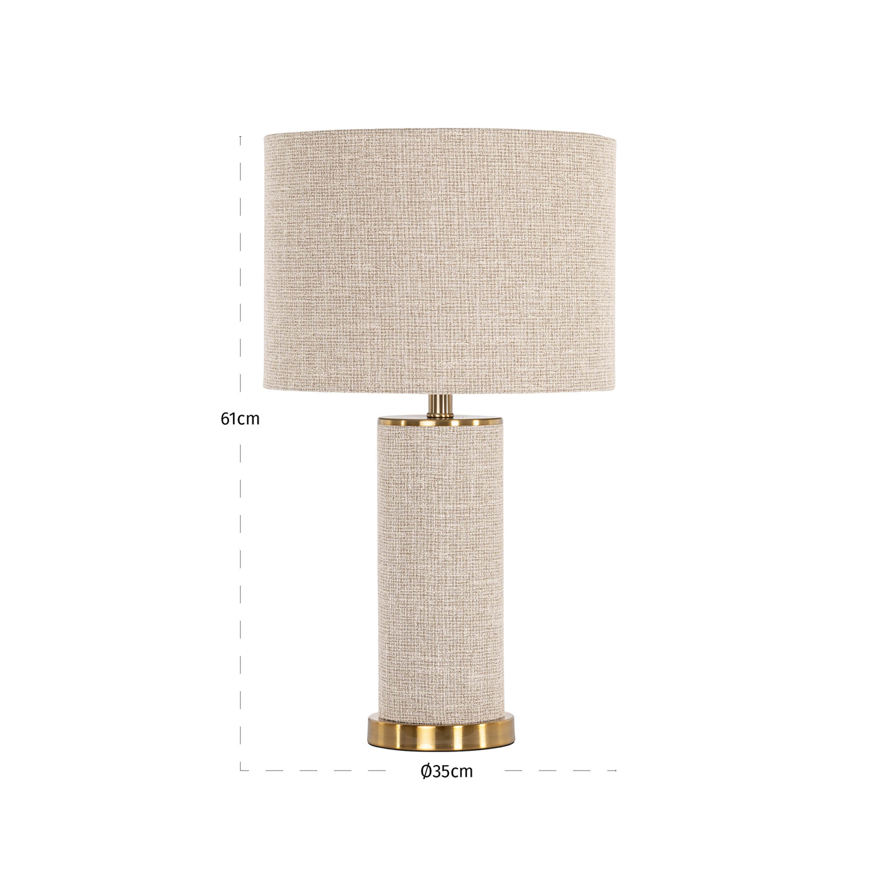 Tafellamp Joline beige - Afbeelding 3
