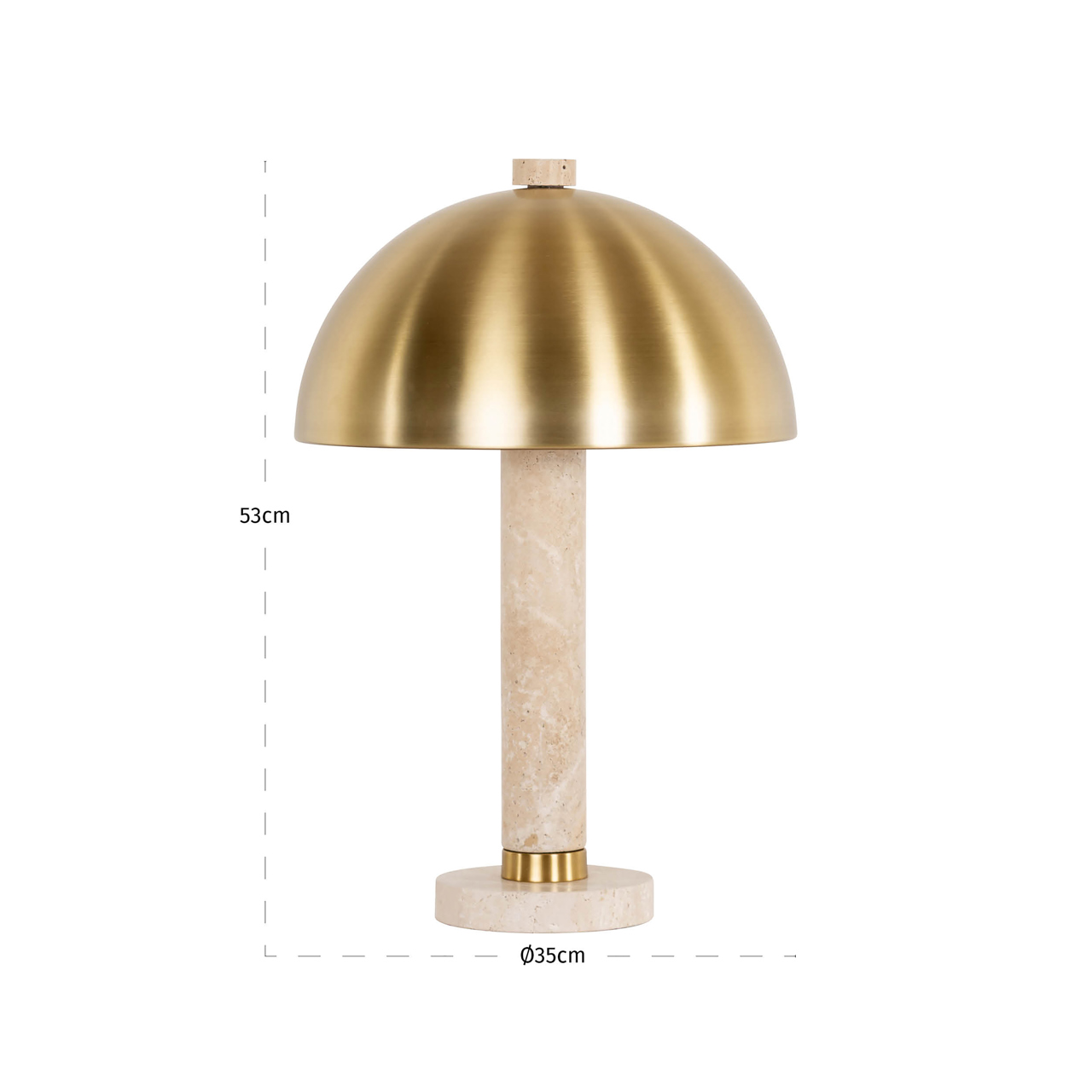 Tafellamp Jara brushed gold - Afbeelding 3