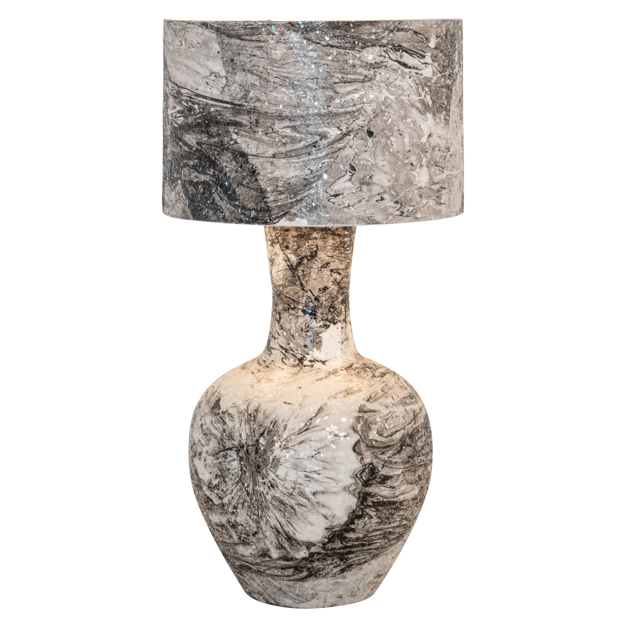 Tafellamp Cecile black/white - Afbeelding 2