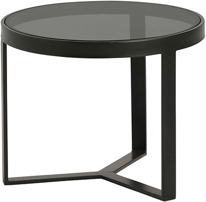 Lazio bijzettafel glas Ø50