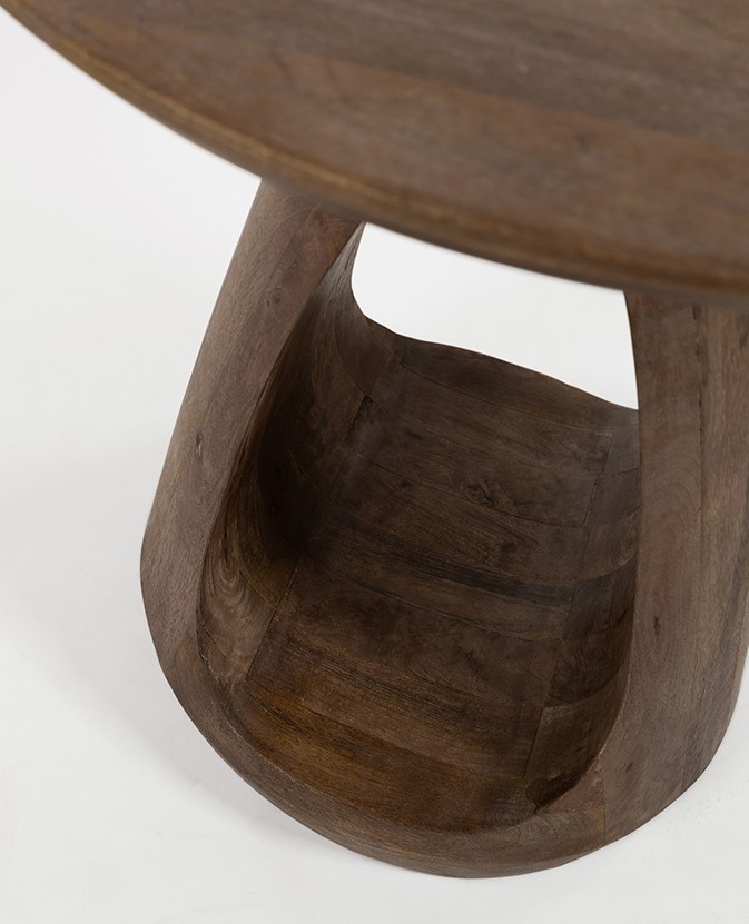 Bremen bijzettafel Ø50, H50, Mango Matt Walnut - Afbeelding 4